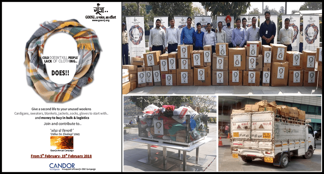 Donation Drive With Goonj @ Sector-21, Campus