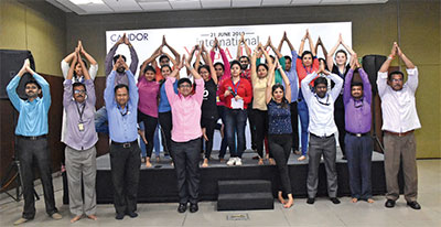 International Yoga Day - Candor TechSpace Kolkata Campus