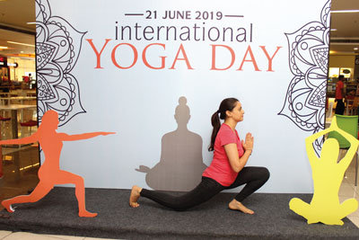 International Yoga Day Sector 48 Gurugram campus