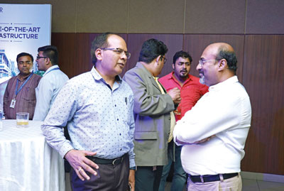 Guests interacting at the event | Candor TechSpace