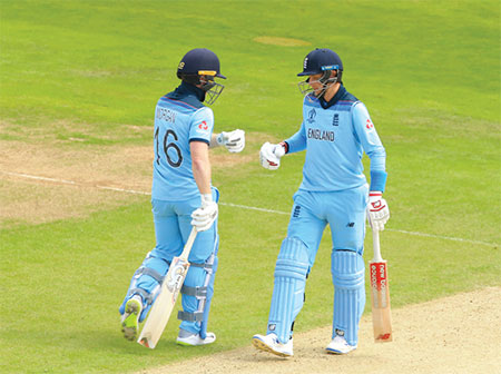 The England vs. Sri Lanka match during the World Cup