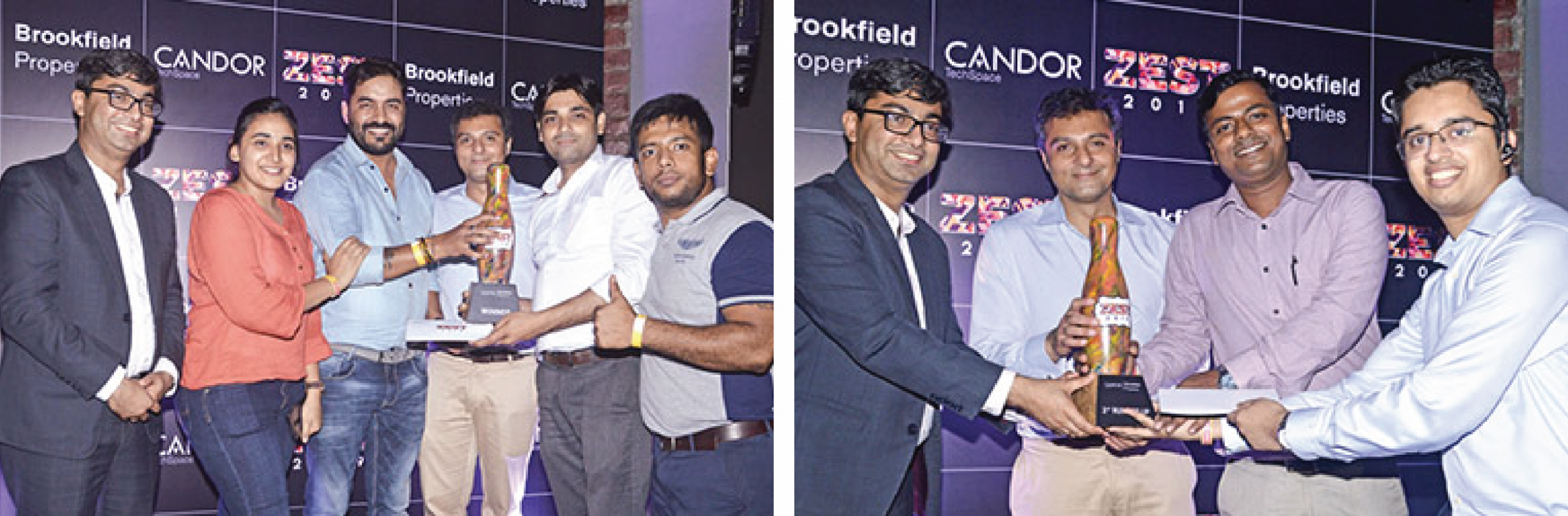 Team spirit at its best & The winners - Candor TechSpace
